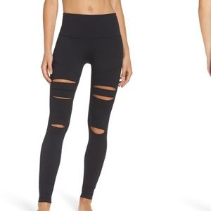 Zella CeeCee leggings open knees sz M